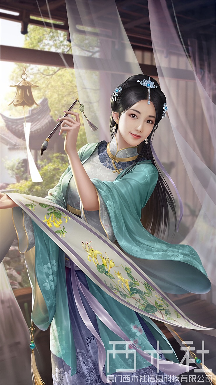 古风卡牌立绘|插画|游戏原画|厦门西木社_原创作品-站酷zcool