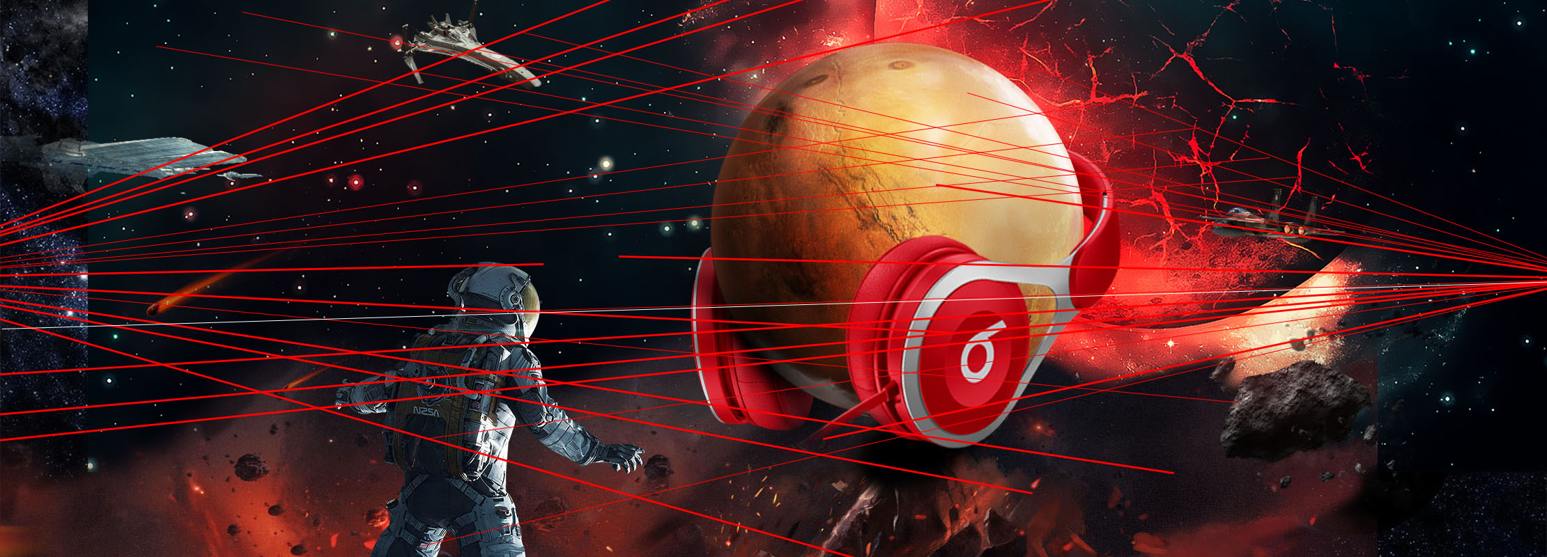 beats耳机高级合成banner图|网页|banner/广告图|意唯kichi - 原创