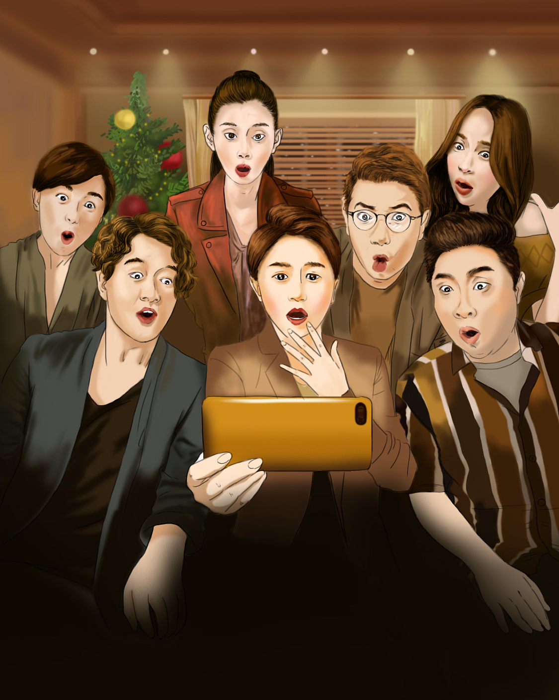 京东晚市电影海报页面（图ZMTQwMDIzMjcy） - 商业插画 - 站酷设计师吴花花是吴花花原创素材 - 站酷ZCOOL