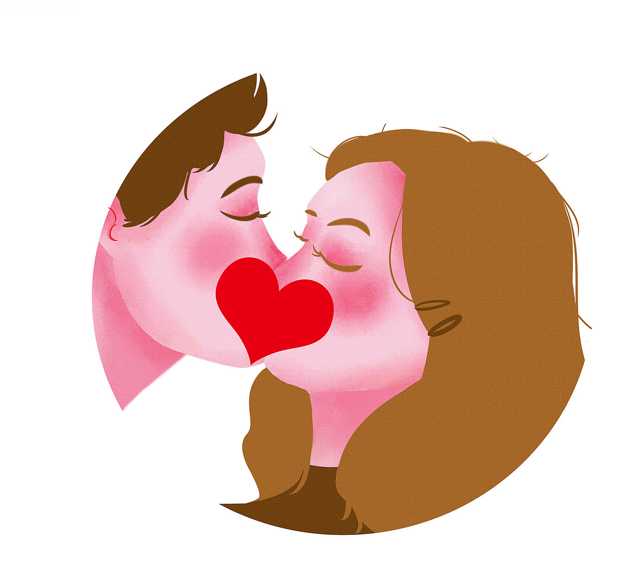 亲吻|插画|创作习作|橘子和钱_原创作品-站酷zcool