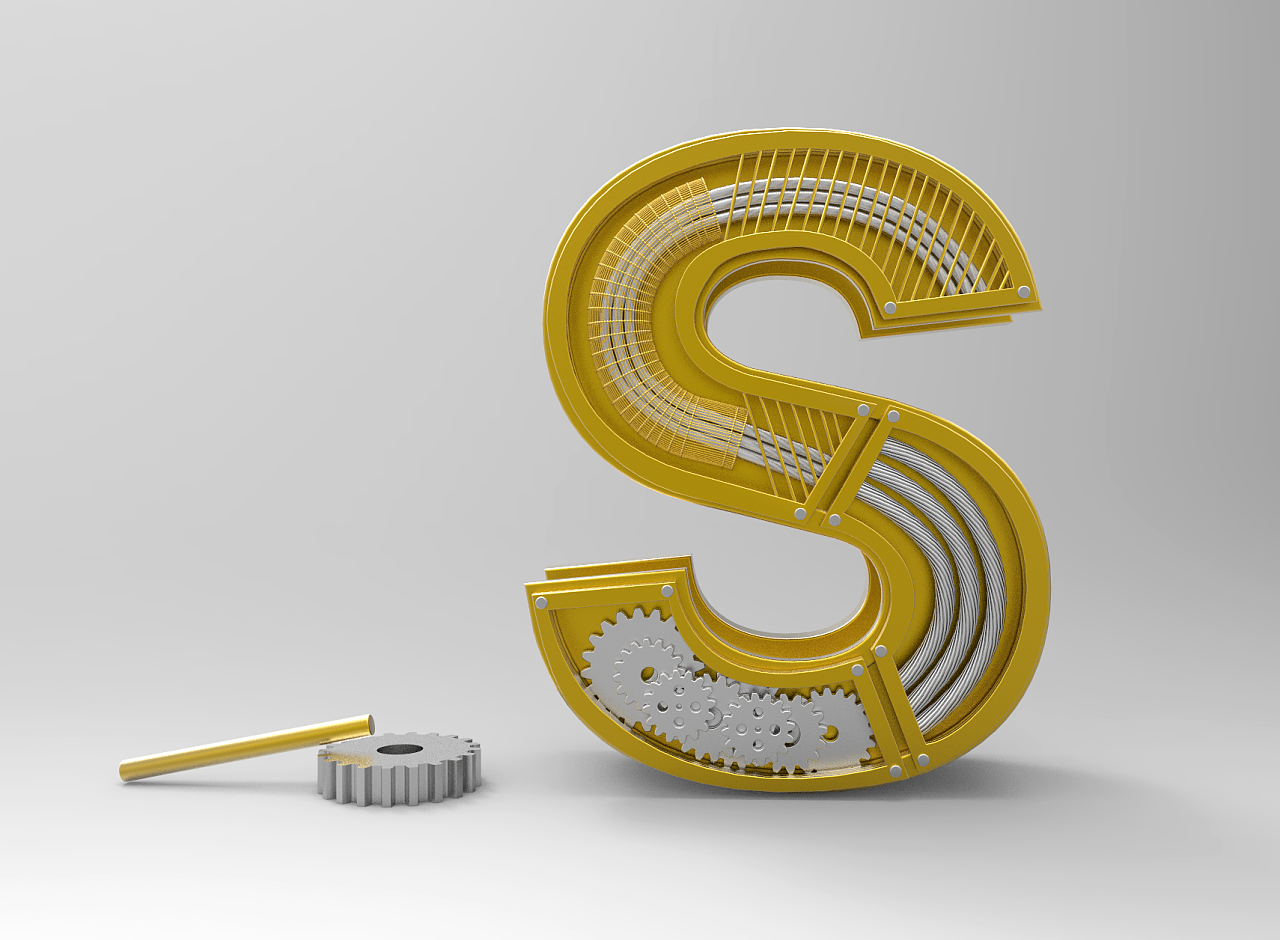 c4d三维字体设计练习