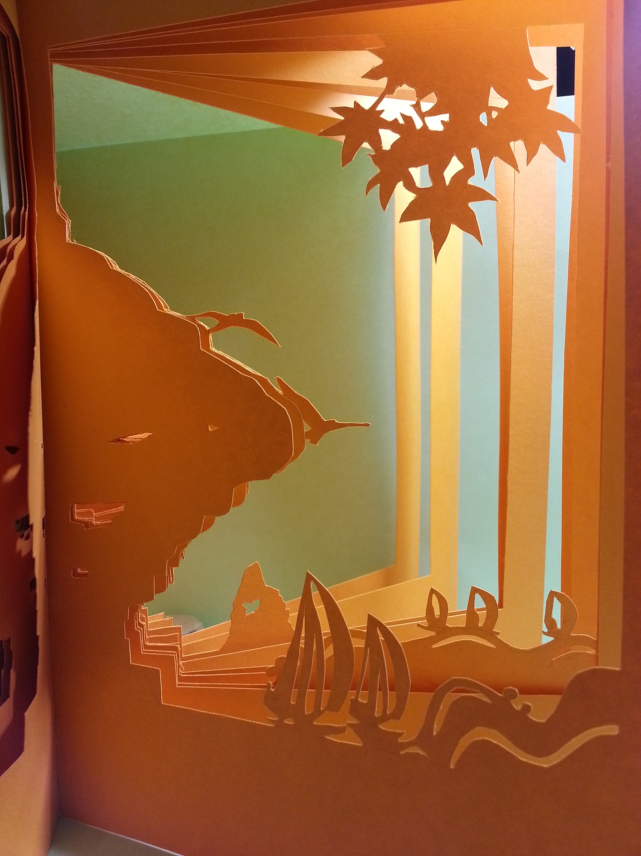 《秋,青岛》纸雕立体书 - 原创作品 - 站酷(zcool)