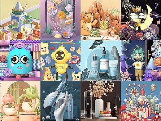 c4d练习篇（个人主页-ZNTc1MzE1NzY=） - 产品 - 站酷设计师益恩酱原创素材 - 站酷ZCOOL