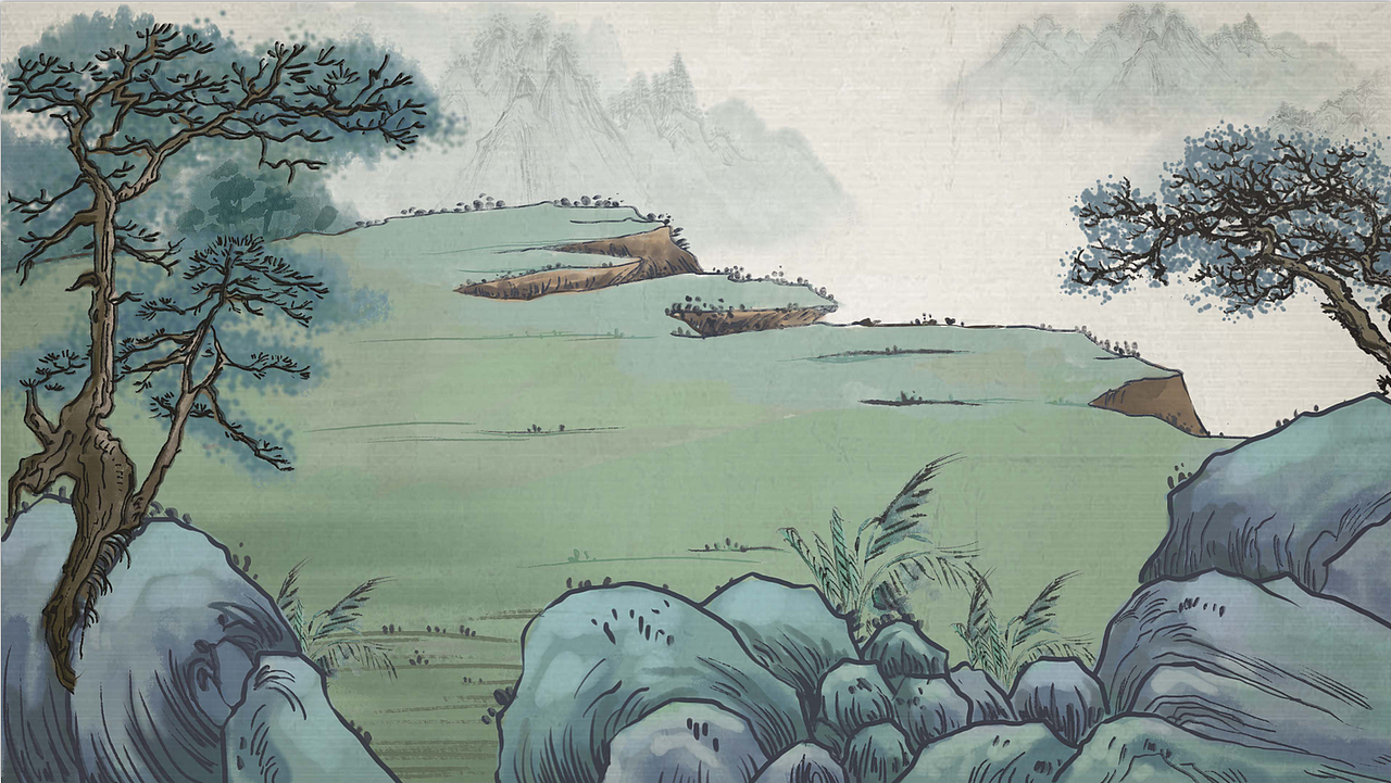 水墨黄鹤楼（图ZMTg1MDkyNDAw） - 艺术插画 - 站酷设计师皖玉原创素材 - 站酷ZCOOL