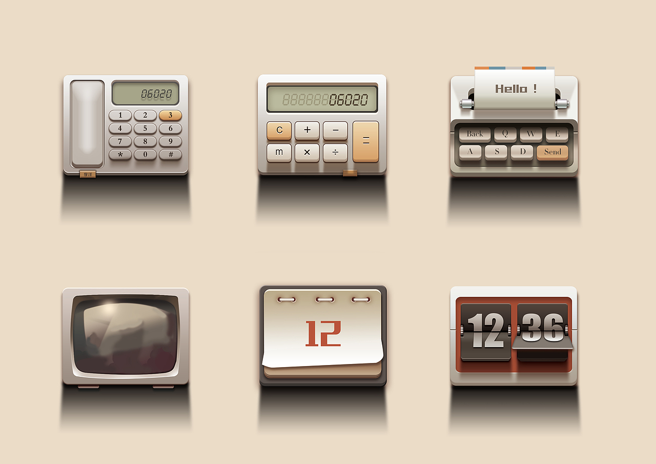 锤子手机UI图标临摹