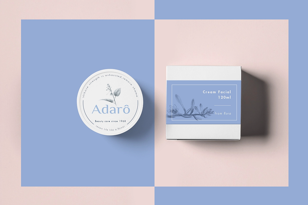 两个品牌Logo设计-玻璃/化妆品