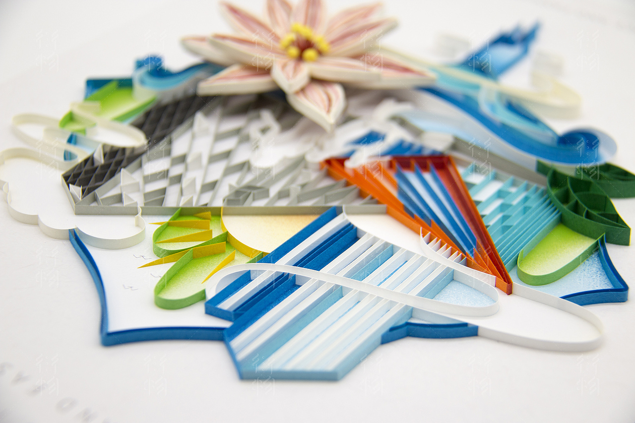 《吴泾十景》插画衍纸艺术（图ZMTY2NDYzODc2） - 其他手工艺 - 站酷设计师黎凯泉原创素材 - 站酷ZCOOL