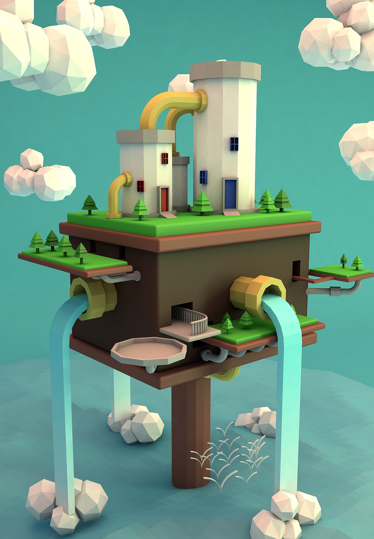 C4D练习（图ZMjAzNTY2NzM2） - 其他三维 - 站酷设计师雅妍tingting原创素材 - 站酷ZCOOL