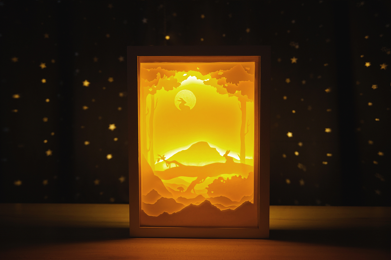 森林系列-兔。亮灯状态