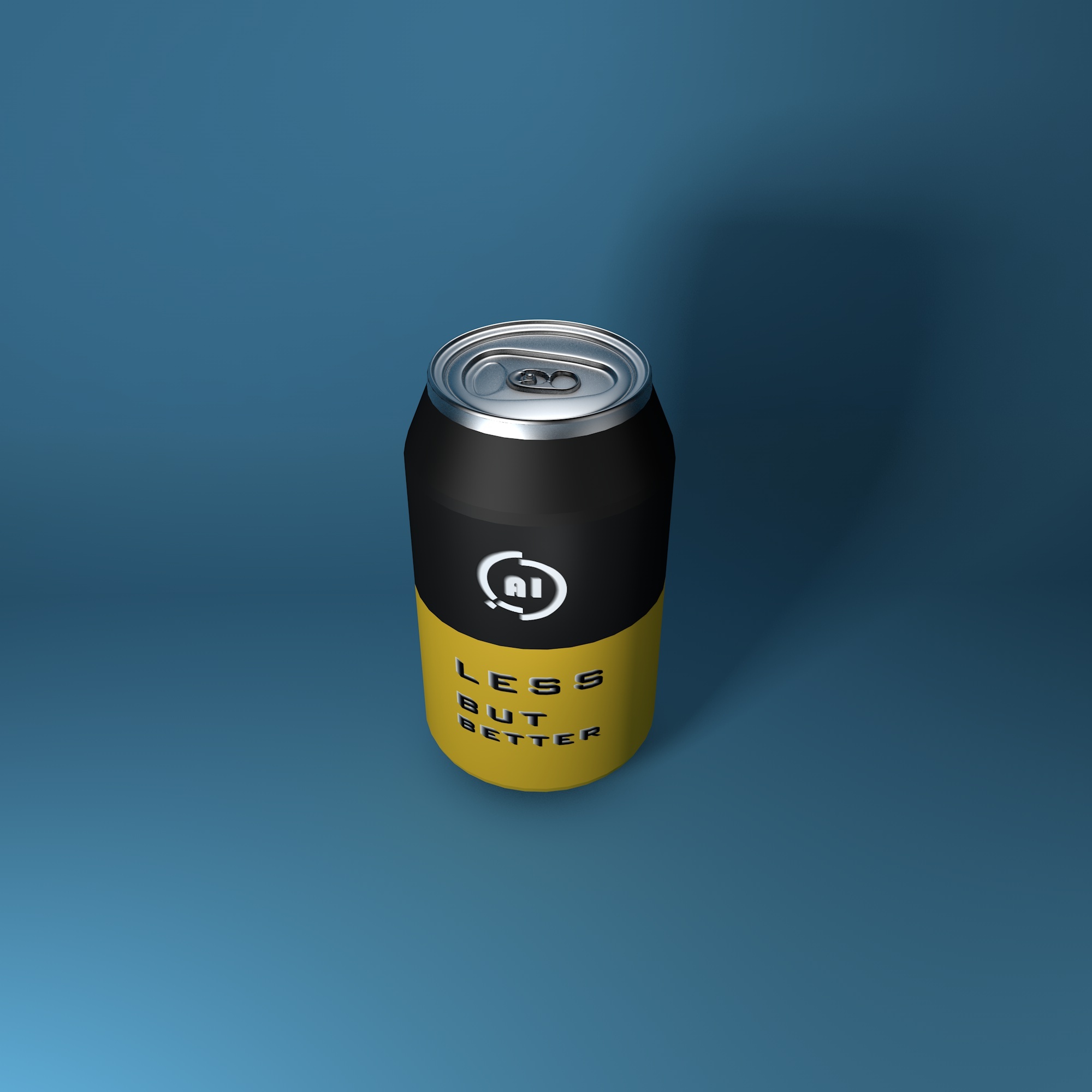 c4d 建模渲染 易拉罐模型