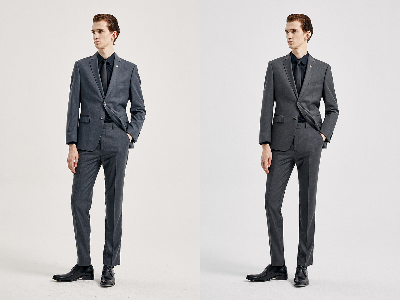 19年男装西服模特修图