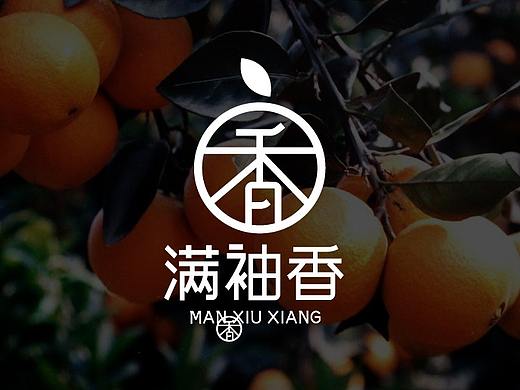 桔子柚子橙子水果品牌特产LOGO标志字体商标设计