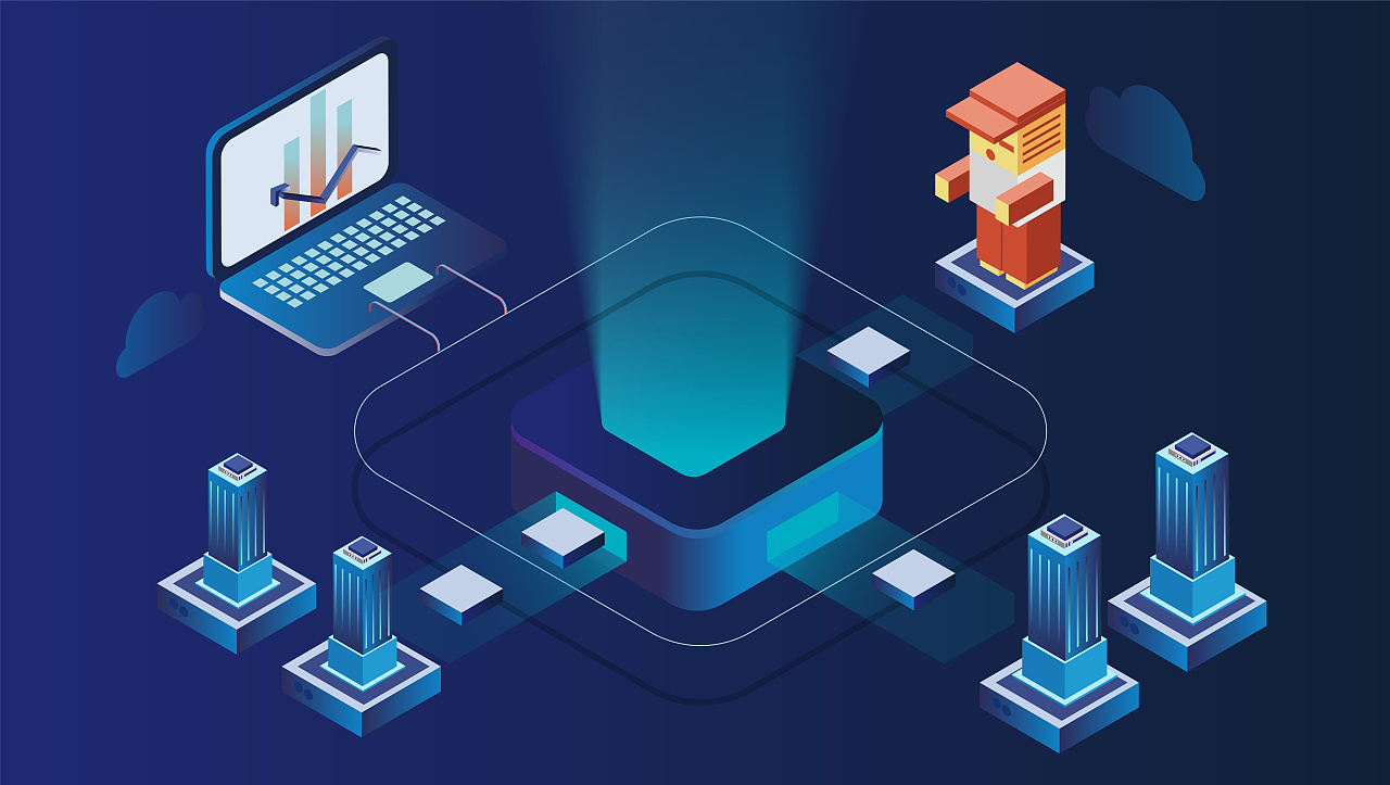 2.5d科技感插画|插画|商业插画|路还长cl - 原创作品 - 站酷 (zcool)