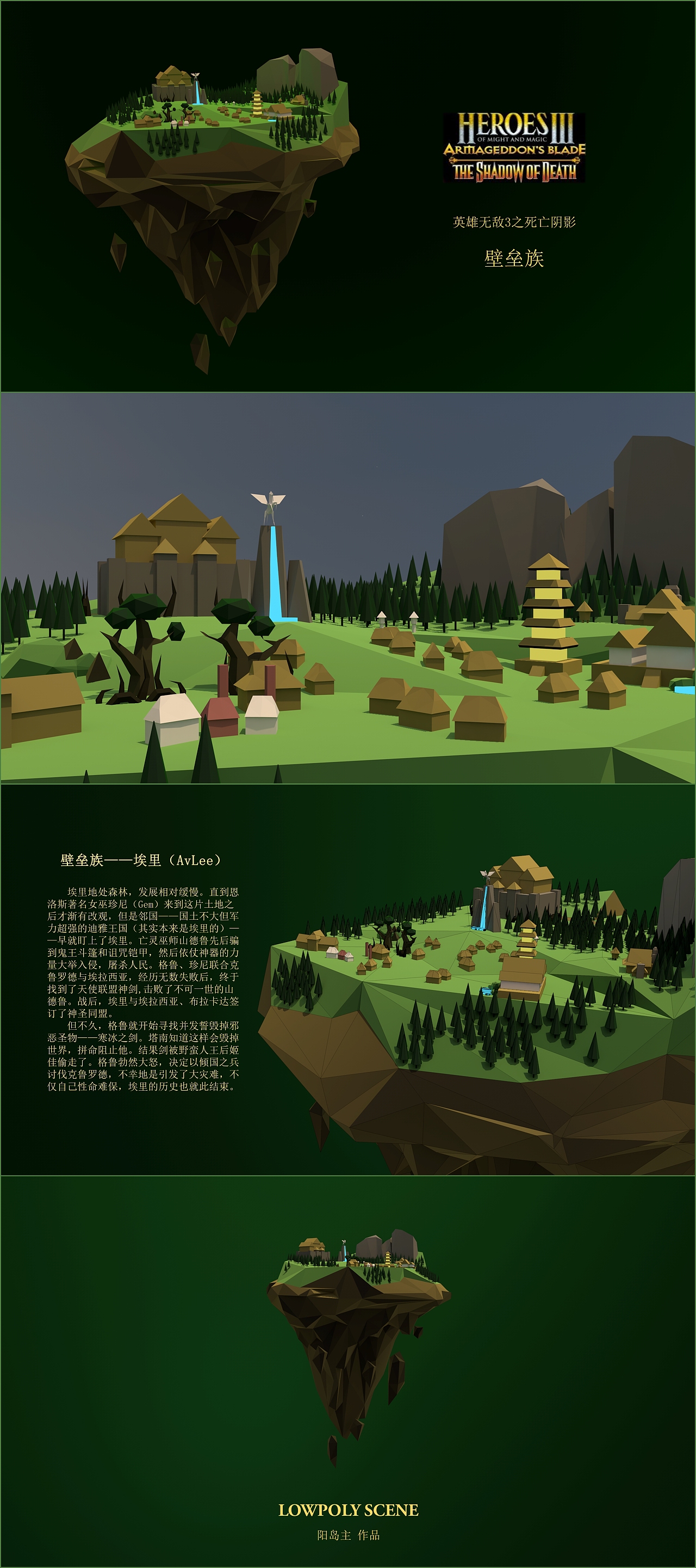 【C4D学习日志】英雄无敌3Lowpoly
