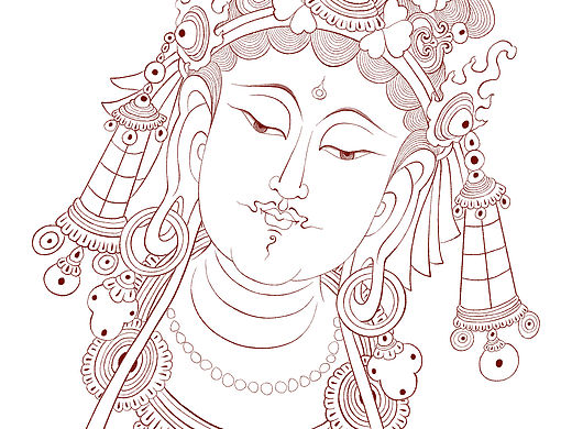 佛像线稿临摹（个人主页-ZNDMwMzM4MjA=） - 其他 - 站酷设计师蕾思恩恩恩原创素材 - 站酷ZCOOL