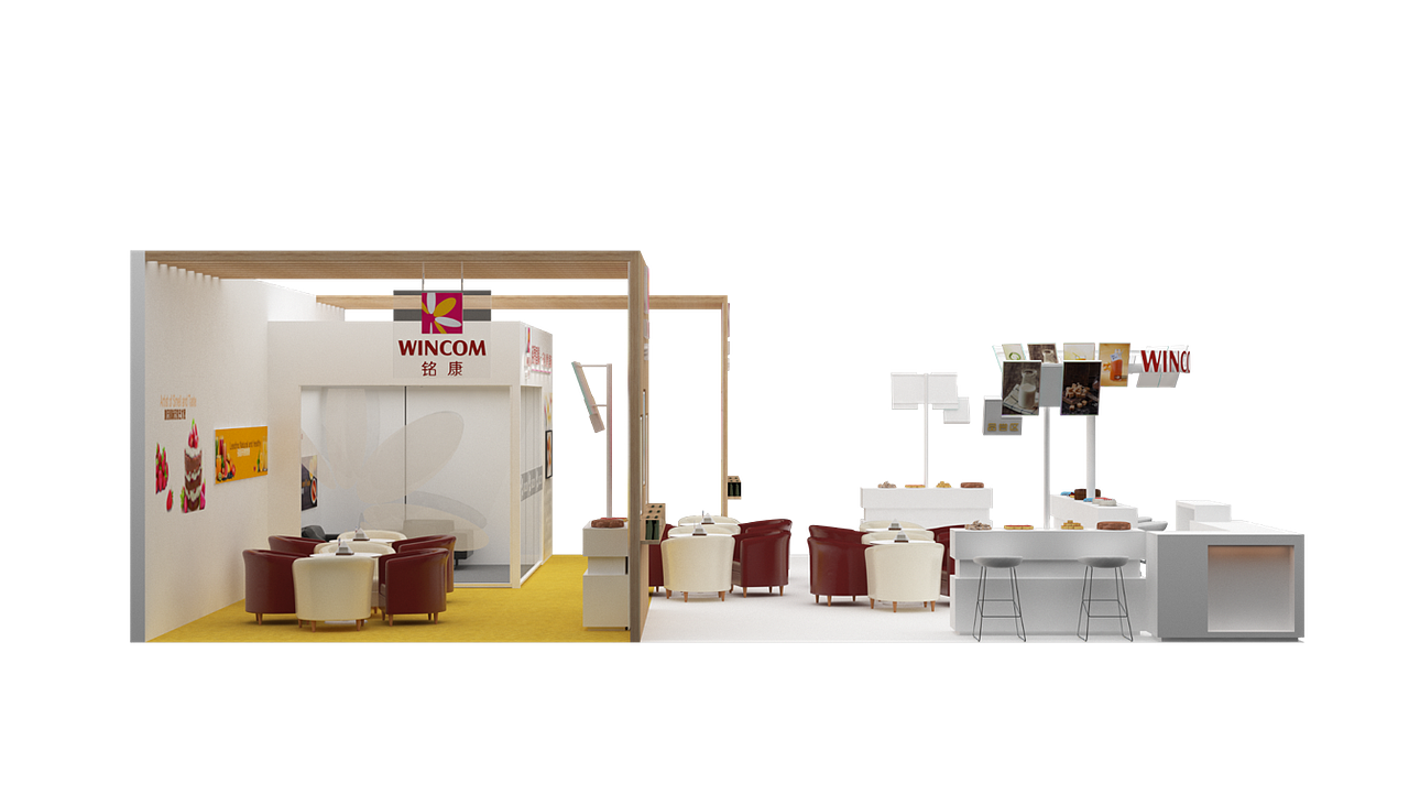 美食甜品展位设计效果图（图ZMTQyMzA3ODA0） - 展陈设计 - 站酷设计师lamho原创素材 - 站酷ZCOOL
