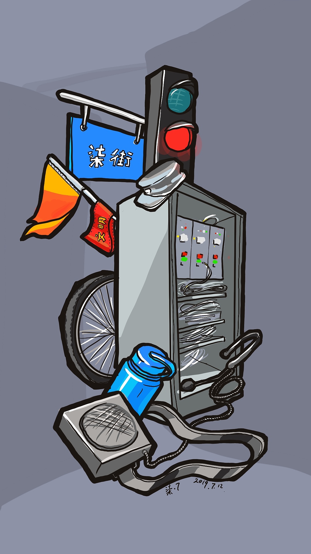 Jobs系列插画第一季合集（图ZMTY5OTg3OTE2） - 新锐潮流插画 - 站酷设计师柒点7原创素材 - 站酷ZCOOL