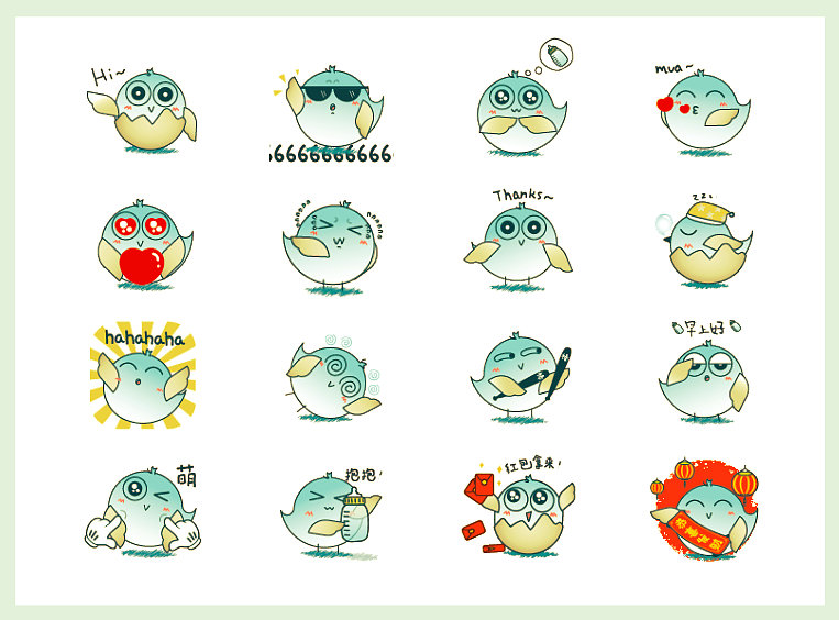 2017年春节发布爱羽乐表情包“小羽世界”（图ZMTM5MzU5OTMy） - 运营设计 - 站酷设计师charloote原创素材 - 站酷ZCOOL