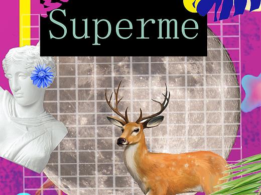 蒸汽波麋鹿（個人主頁-ZMzYzNDIyMDA=） - 海報 - 站酷設(shè)計師玲妹兒原創(chuàng)素材 - 站酷ZCOOL