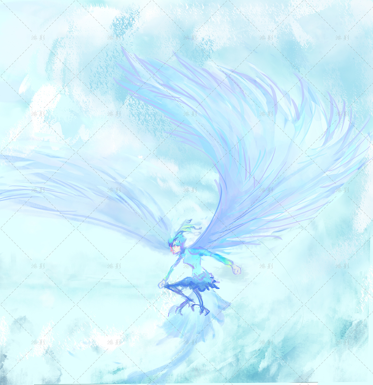 中国上古神话传说系列插画（图ZMzA3MzA5MzU2） - 创作习作 - 站酷设计师鸿影原创素材 - 站酷ZCOOL