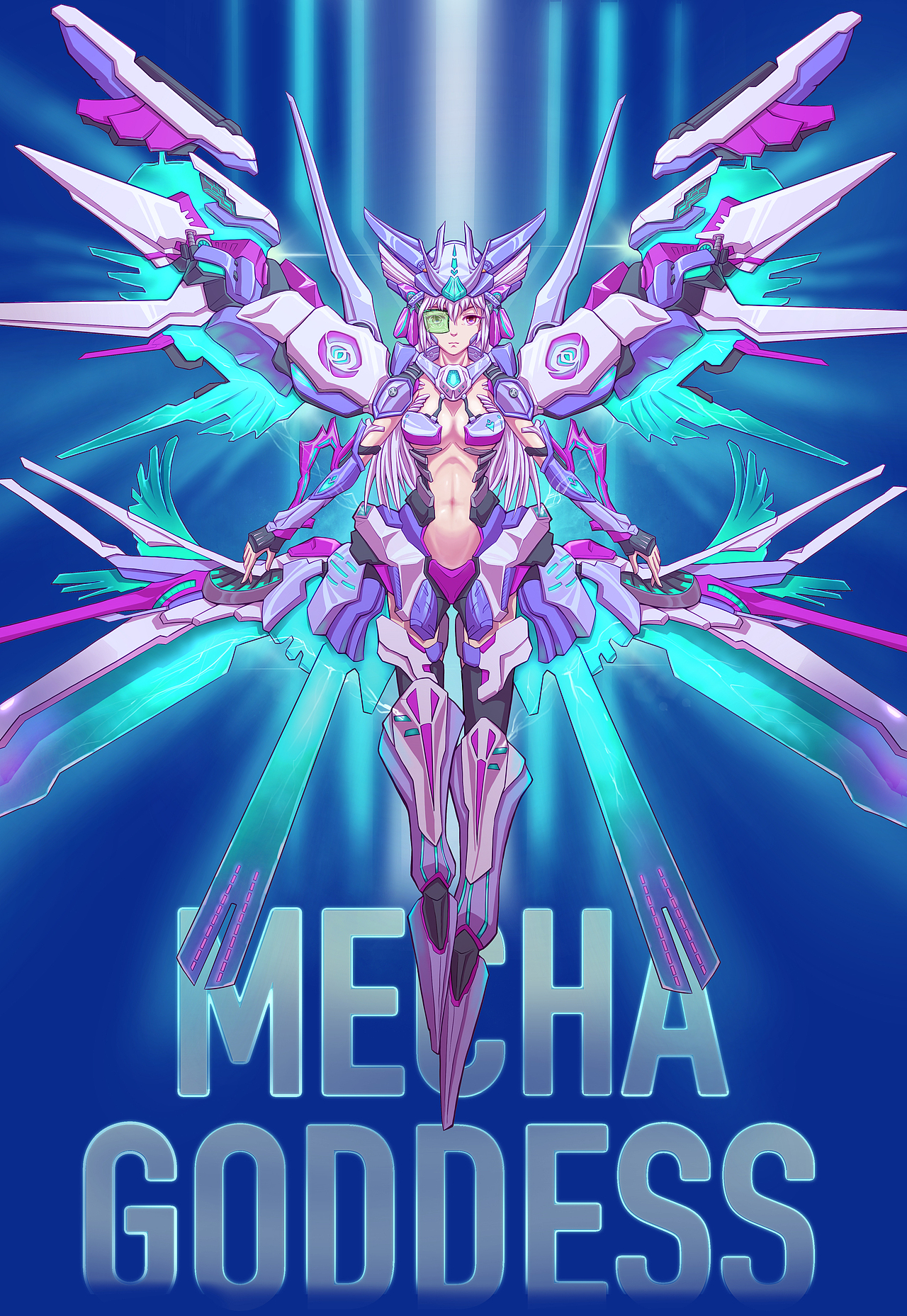 CG插画-机甲女武神（IPAD绘画作品）（图ZMjY3ODMwNDg0） - 创作习作 - 站酷设计师TMP美术设计原创素材 - 站酷ZCOOL