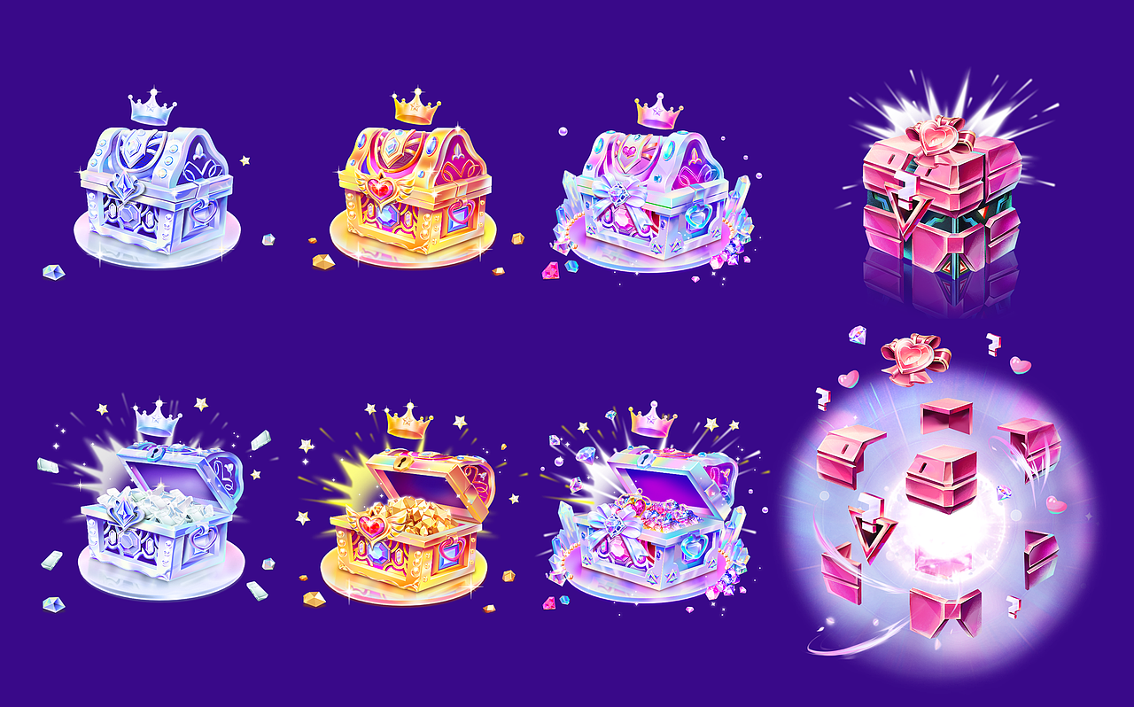 直播宝箱挂件勋章资料卡动画盲盒贵族坐骑动画