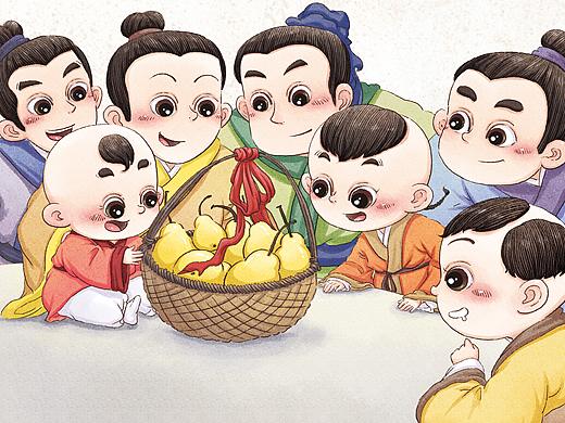 孔融让梨