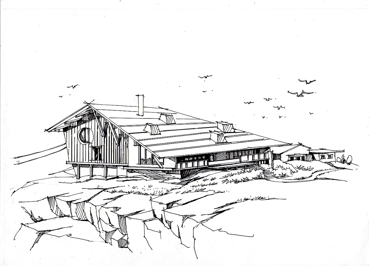 手绘大师作品——Chäserrugg酒店