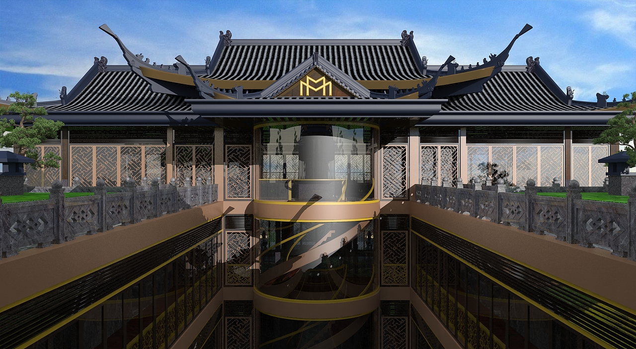 湖南自建房设计，新四合院，新中式大宅设计，（图ZMTQ5NDQwMzY4） - 建筑/空间 - 站酷设计师狮子座设计原创素材 - 站酷ZCOOL