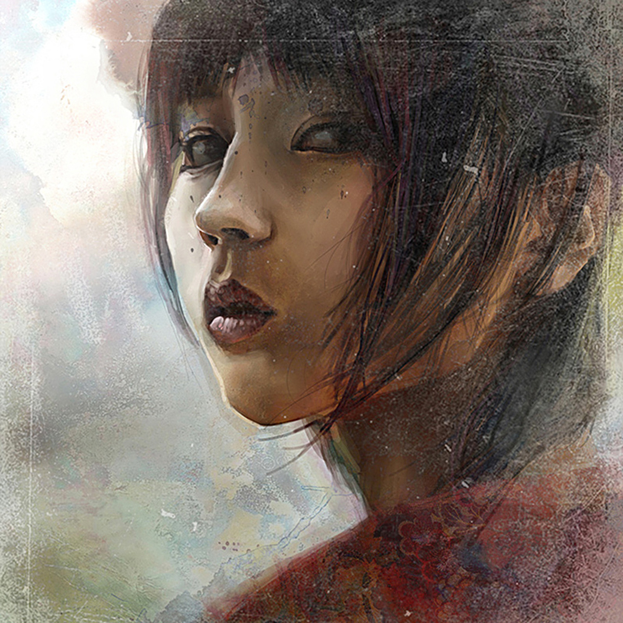 女生肖像 少女头像 人像插画（图ZMjA2NTQxMjky） - 创作习作 - 站酷设计师梁皓南原创素材 - 站酷ZCOOL