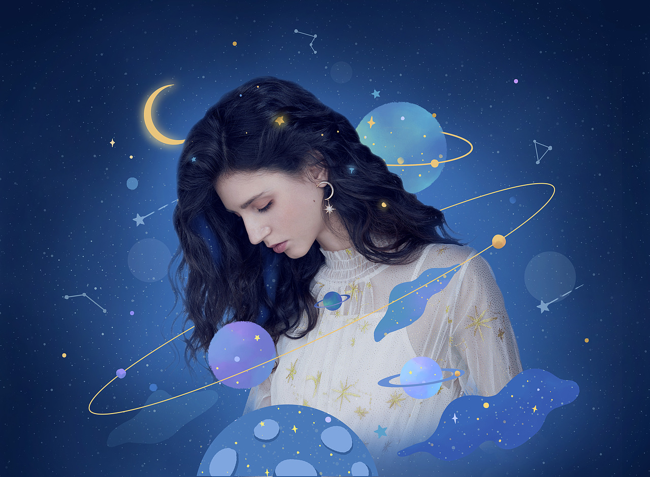 MIDO STUDIO | 少女的梦境里，发现一颗尚未存在的行星（图ZMjA3OTI3MjQ4） - 人像摄影 - 站酷设计师米朵文化原创素材 - 站酷ZCOOL