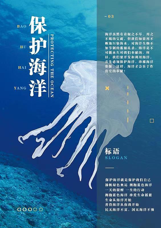 保护水下生物海报图片
