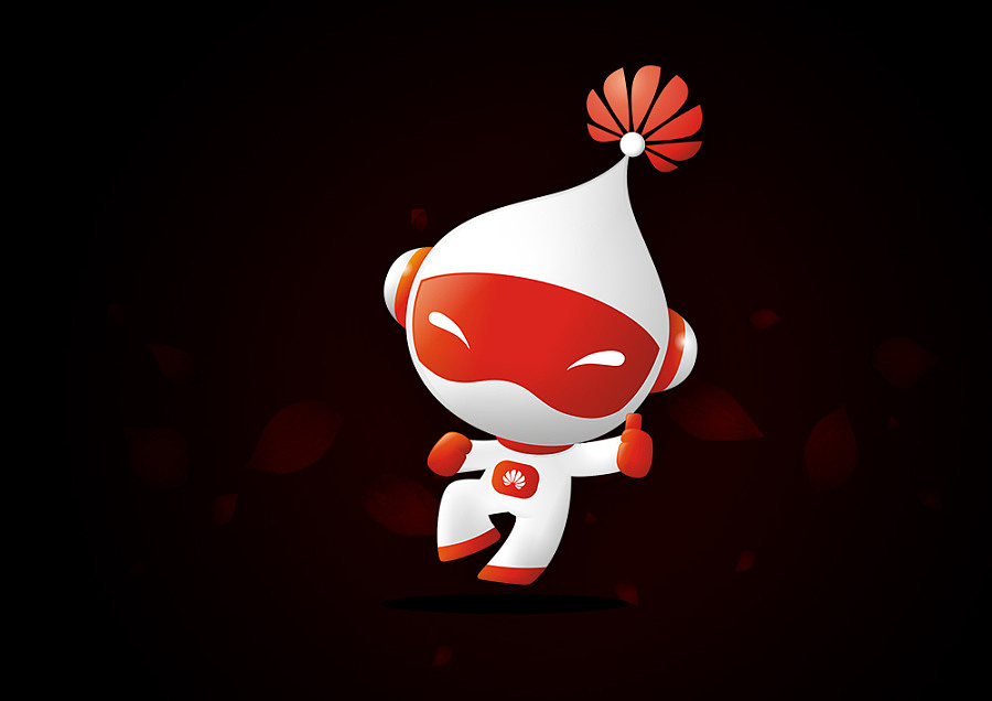 华为花粉吉祥物设计