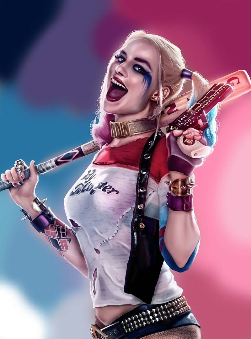 自杀小队(小丑女- 哈莉·奎茵插画)