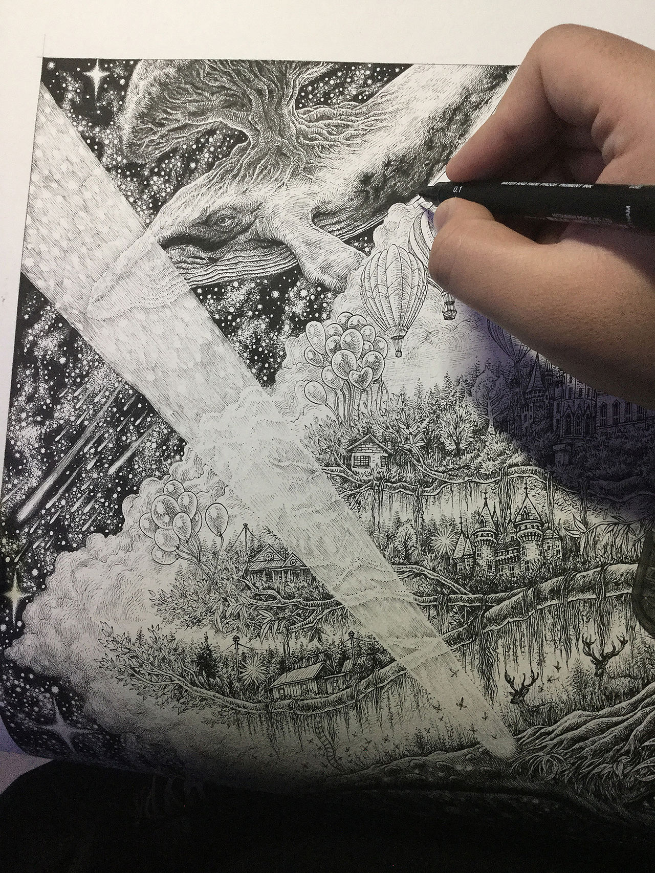 “窒息微观”系列五号试验作品——《J世界的侧立面》(图ZMTAyMTUxNjUy) - 绘画 - 站酷设计师傅淳强画者之旅原创素材 - 站酷ZCOOL