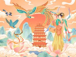 敦煌插画——《敦煌印象》