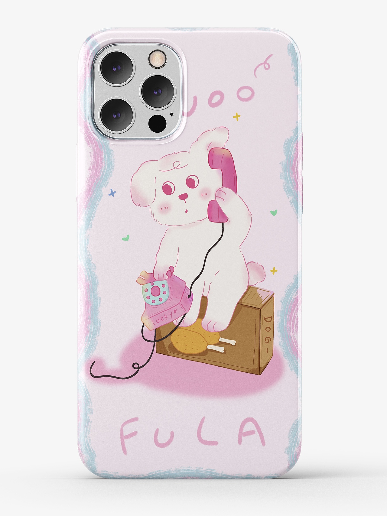 打电话的小狗 手机壳版