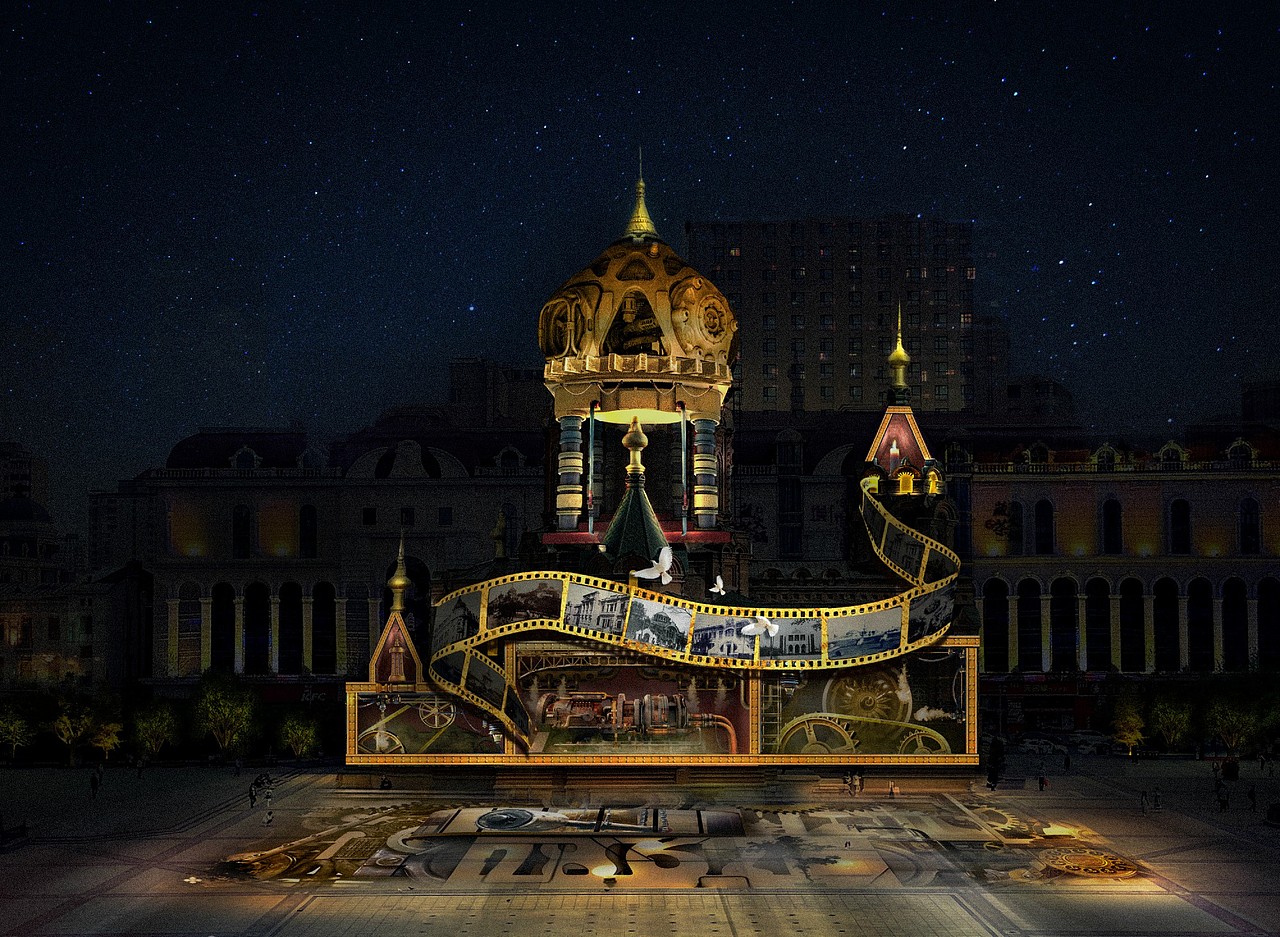 【3d mapping】建筑投影概念设计