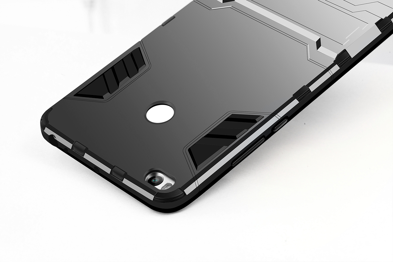 手机壳产品精修图产品重构画图 指环手机支架精修图