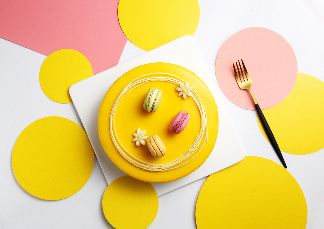 一款冰淇淋蛋糕拍摄