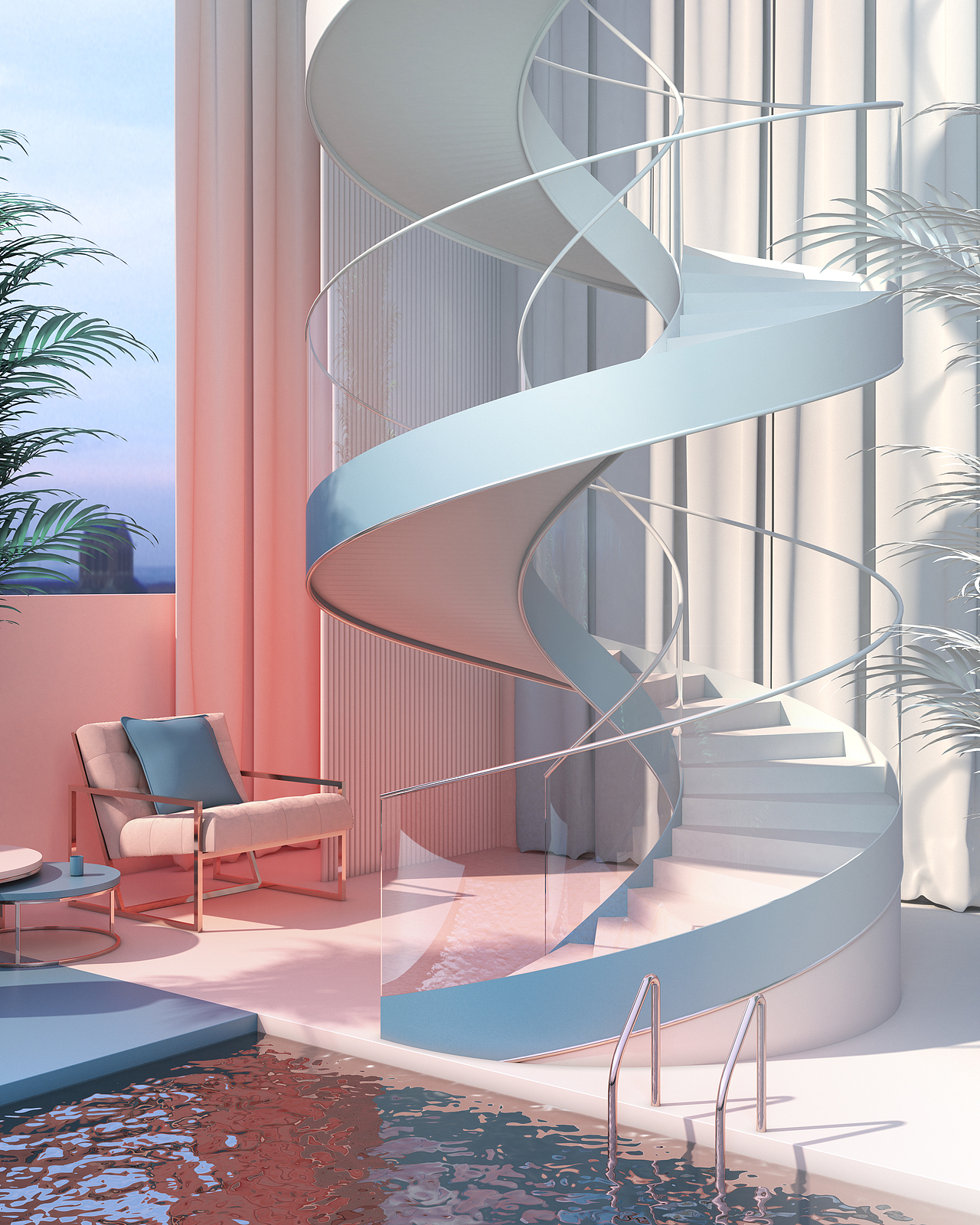 旋转楼梯（图ZMjI2MDE0Mjg4） - 家装设计 - 站酷设计师泊缪原创素材 - 站酷ZCOOL