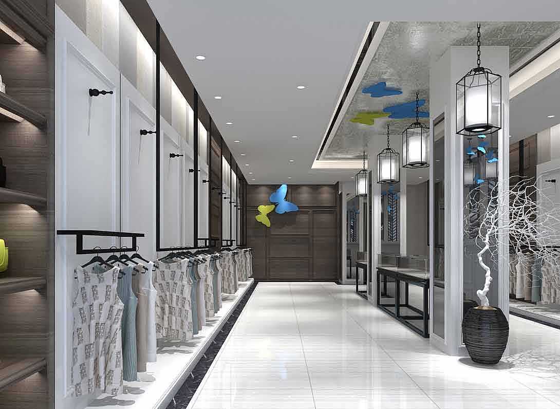 重庆服装店装修色彩搭配的重要性/专卖店品牌装修装饰/鼎庭装饰作品