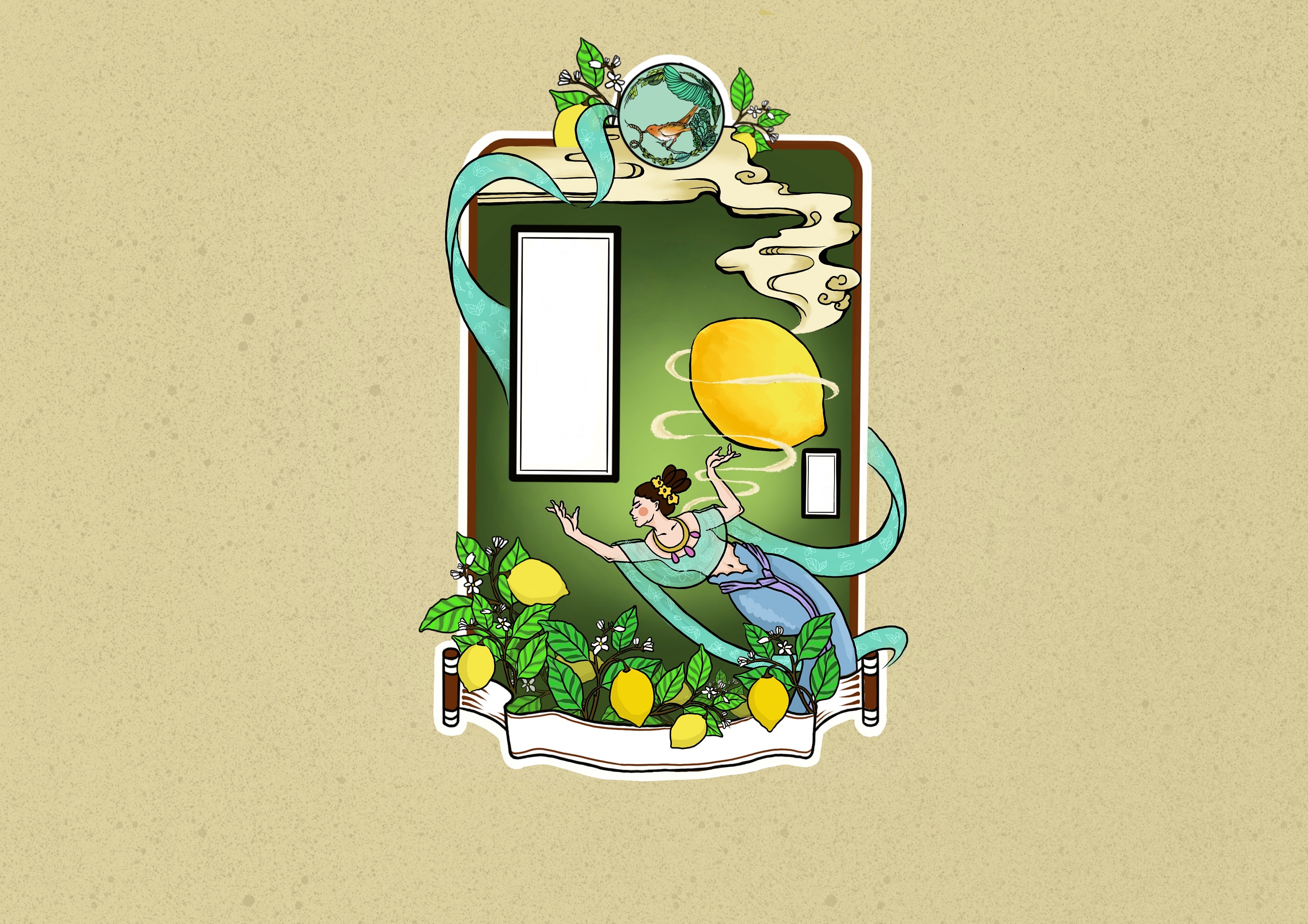 精酿啤酒包装插画