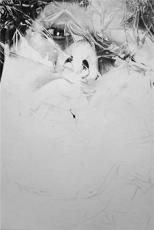 王F_手绘《水、薄膜和表情 》作画步骤