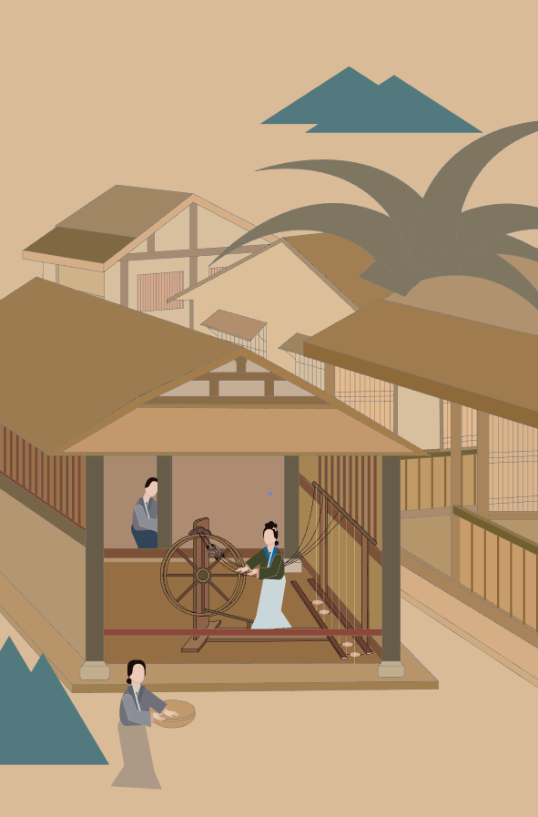 织布图|插画|商业插画|hi_小牛 - 原创作品 - 站酷 (zcool)