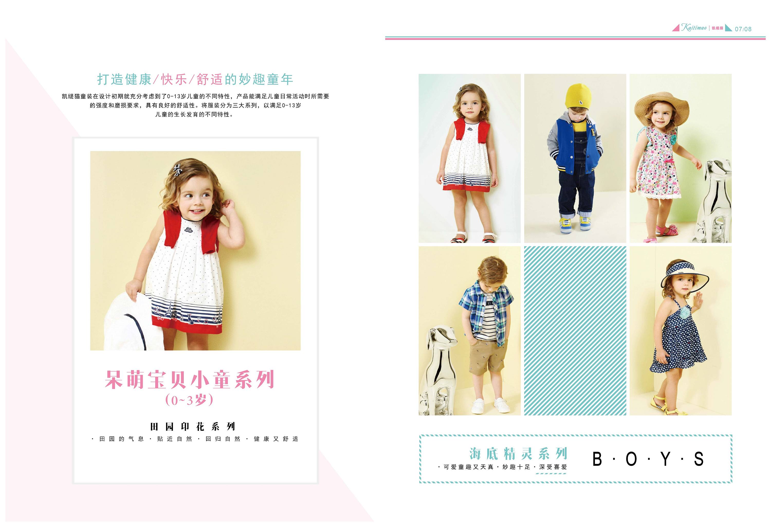 部分童装画册