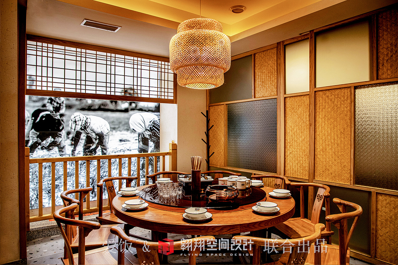 翱翔空间设计 ▶ 爱饭（南湖路店）（图ZMjM2NTQ5MTU2） - 家装设计 - 站酷设计师湖南翱翔空间设计原创素材 - 站酷ZCOOL