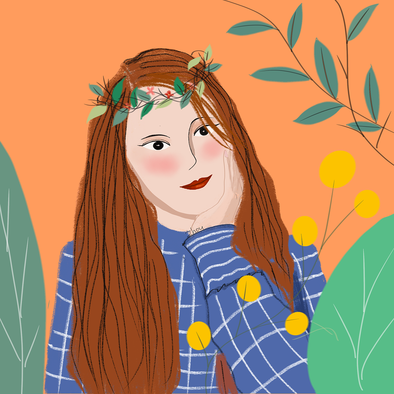 插画头像|插画|艺术插画|zhou的画 - 原创作品 - 站酷 (zcool)