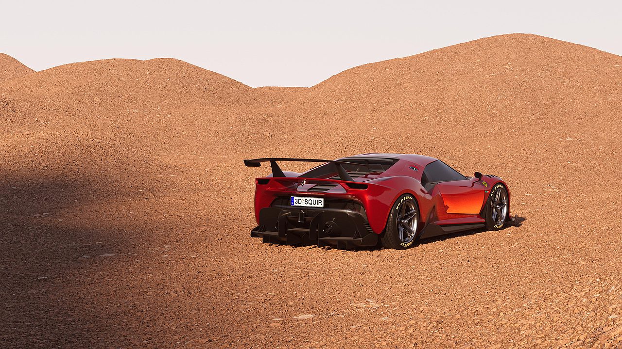 法拉利ferrari-p80c-Octane渲染