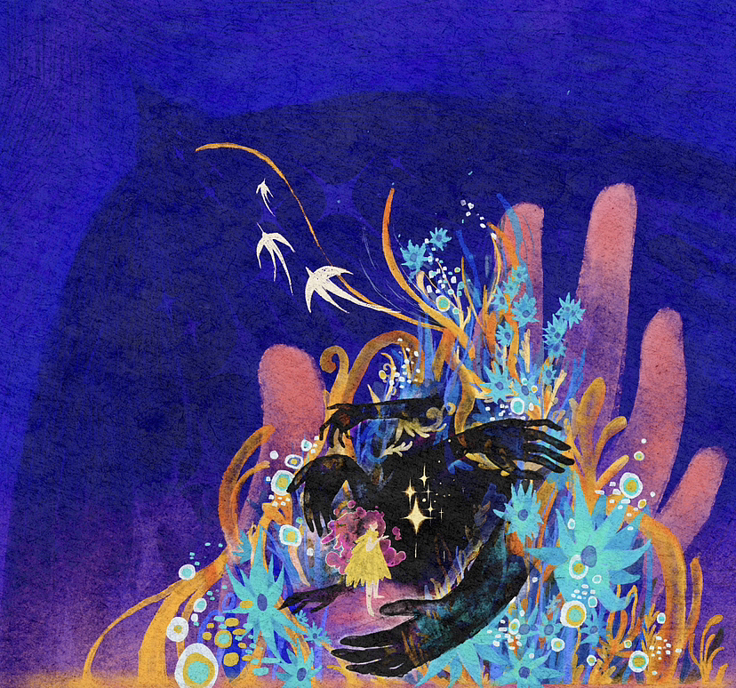 原創(chuàng)插畫 ｜ 掌心之中（圖ZMzUyNjQ0MDQ0） - 創(chuàng)作習(xí)作 - 站酷設(shè)計(jì)師Ketsuki原創(chuàng)素材 - 站酷ZCOOL